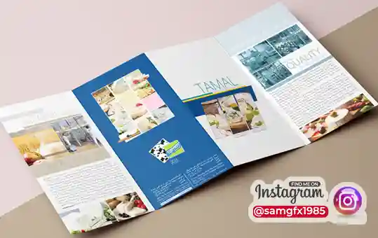 طراحی بروشور تبلیغاتی لبنیات