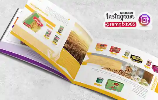 طراحی صفحات داخلی کاتلوگ ادویه جات