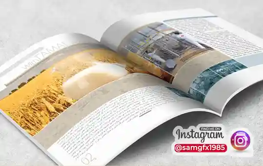 طراحی صفحه داخلی کاتالوگ لبنیات