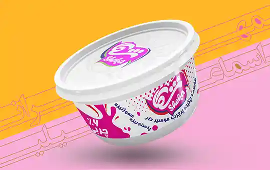 طراحی ظروف IML بسته بندی ماست