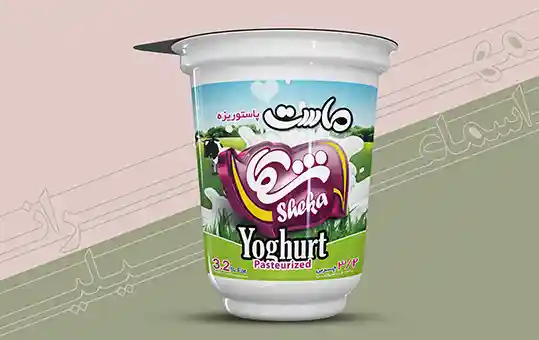 طراحی بسته بندی سطل ماست و ماست لیوانی